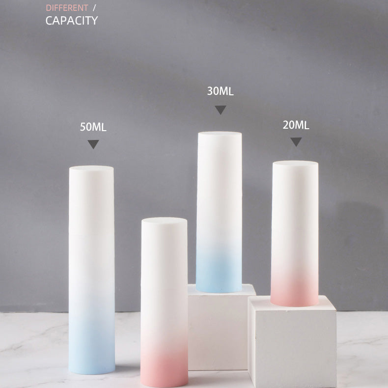 Gradient Airless Cosmetic Bottles 30ml 50ml with Lotion and Spray Pump