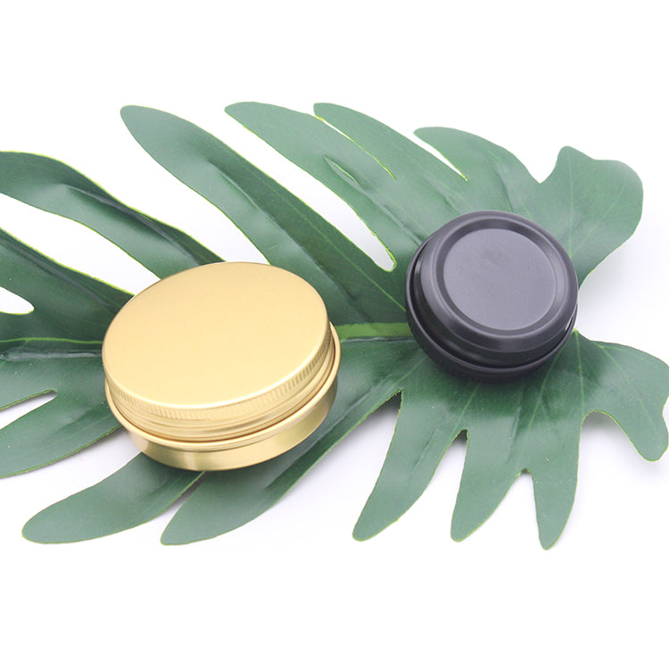 1Oz/30ml Cosmetic Aluminum Jar Cans Empty Lip Balm Container with Screw Lid