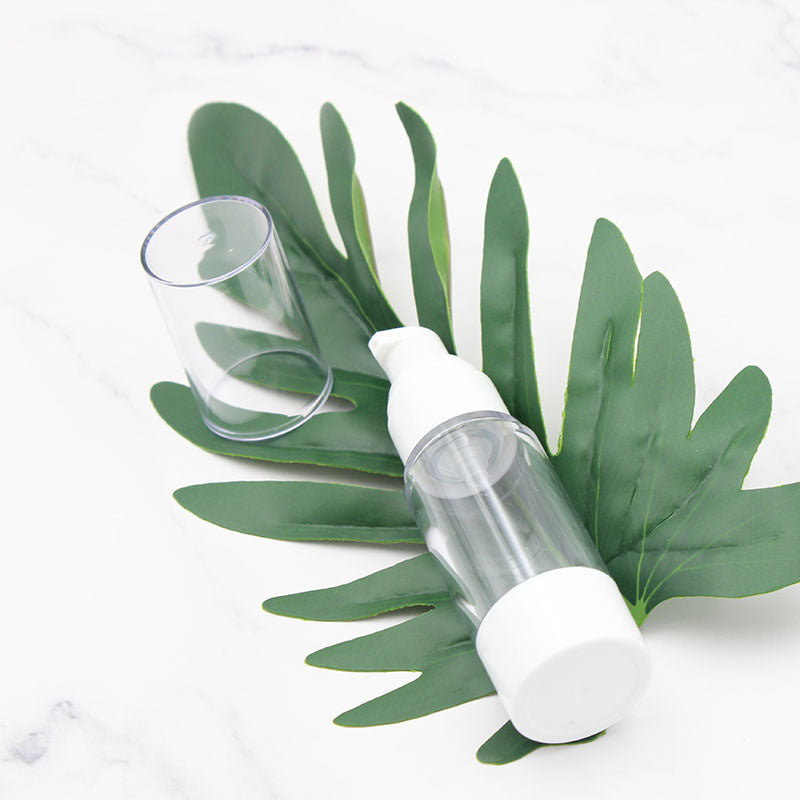 Airless Pump Travel Bottles for Cosmetics - 15ml, 30ml, 50ml Sizes
