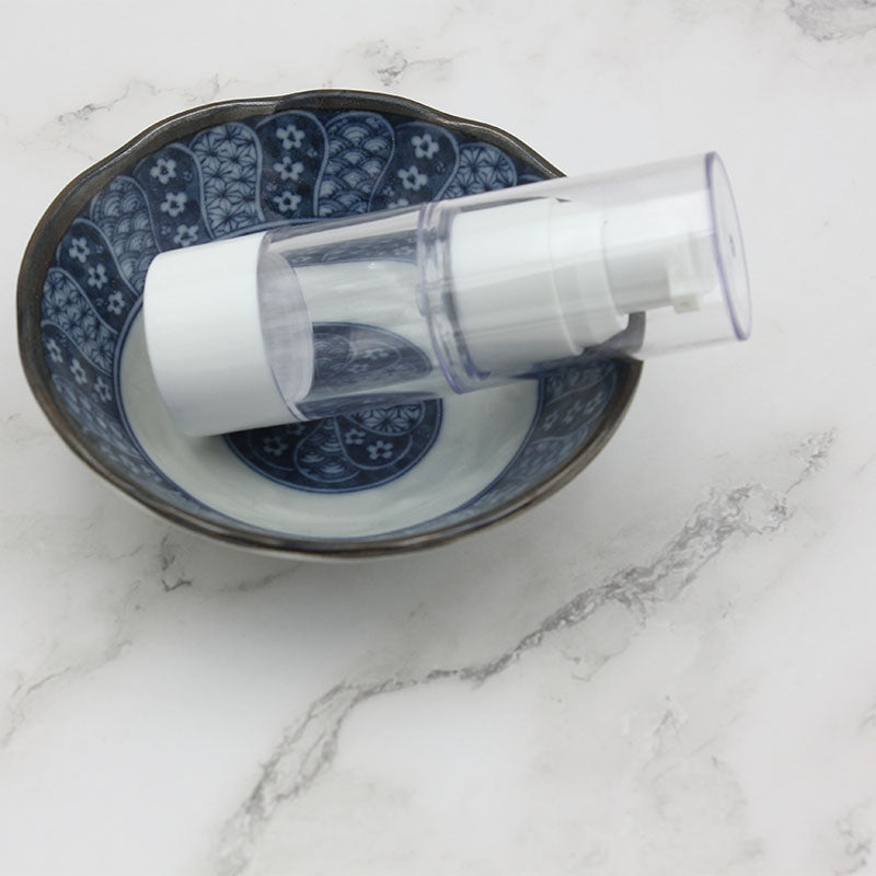 Airless Pump Travel Bottles for Cosmetics - 15ml, 30ml, 50ml Sizes