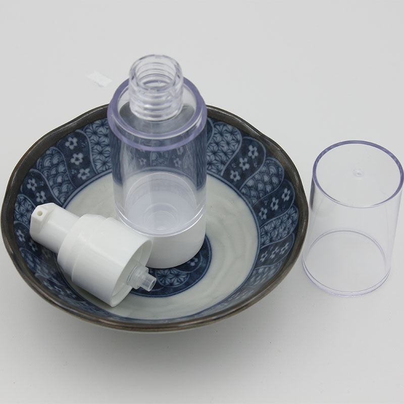 Airless Pump Travel Bottles for Cosmetics - 15ml, 30ml, 50ml Sizes