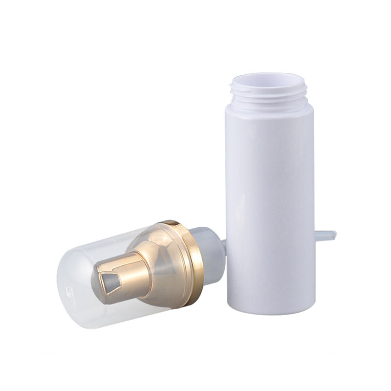 Plastic Soap Dispenser Bottle with Gold Pump Foam 30ml 50ml