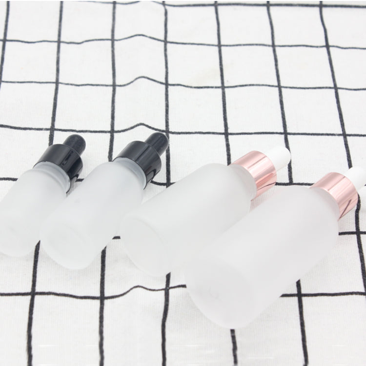 Glass Dropper Bottles for Essential Oils - 10ml to 50ml Rose Gold Cap