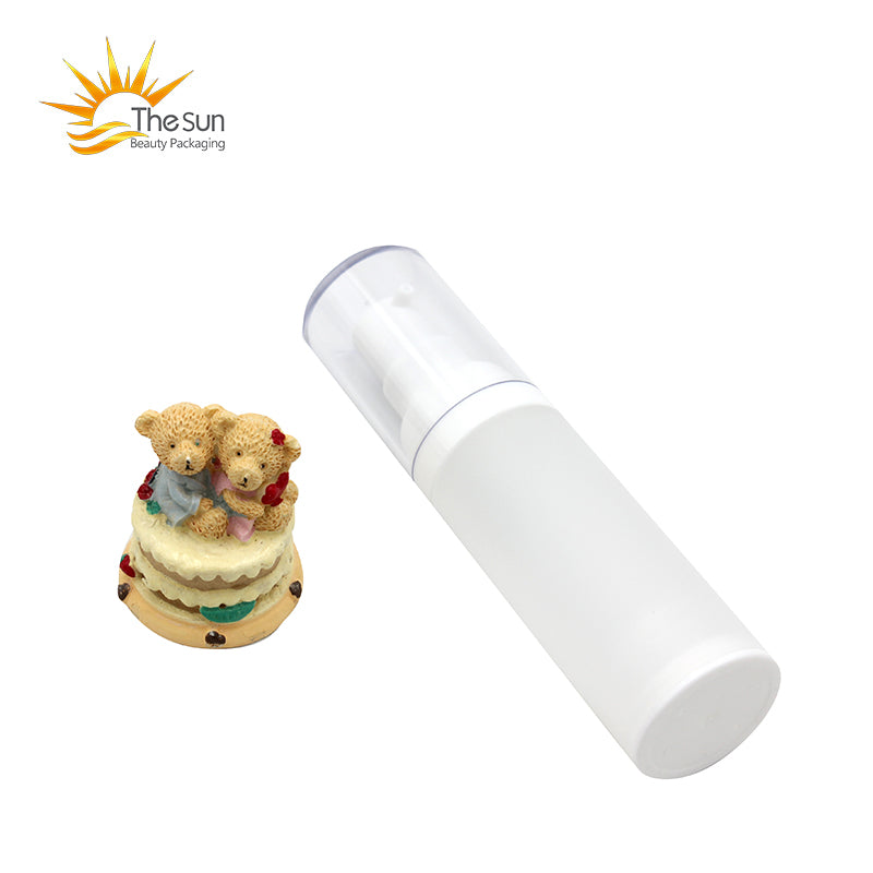 Refillable Airless Cosmetic Bottle - Clear Frosted in 15ml 30ml 50ml