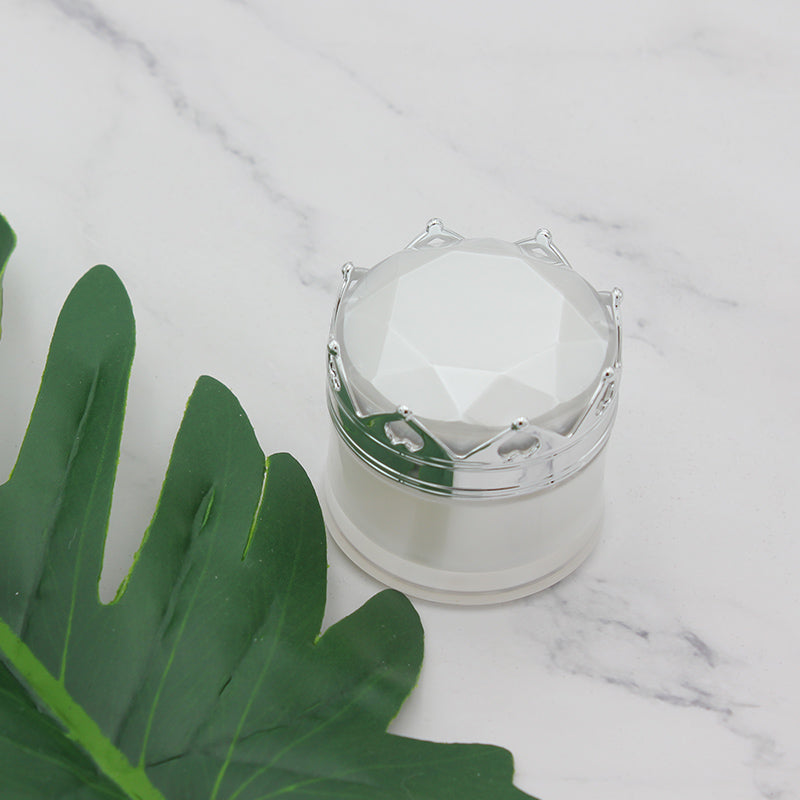 15g 20g gold cosmetic jar for cream empty cosmetics container with crown shape cap