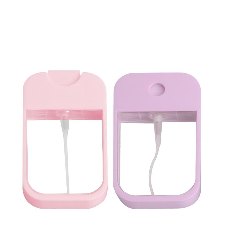 45ml Plastic Card Shape Spray Bottle Multi-Color Hand Sanitizer Perfume Oral Mist Sprayer