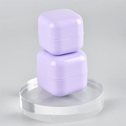 Square Double-Walled Plastic Cream Jar | Perfect for Cosmetic & Skin Care (Sizes: 5g, 10g, 20g, 30g)