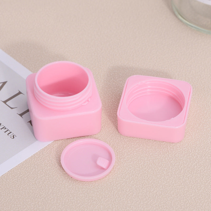 Square Plastic Empty Cosmetic Jars - Various Sizes (5g/10g/20g/30g) for Cream & Skin Care Samples