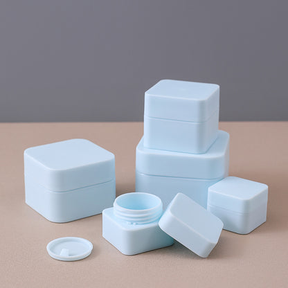 Square Plastic Empty Cosmetic Jars - Various Sizes (5g/10g/20g/30g) for Cream & Skin Care Samples