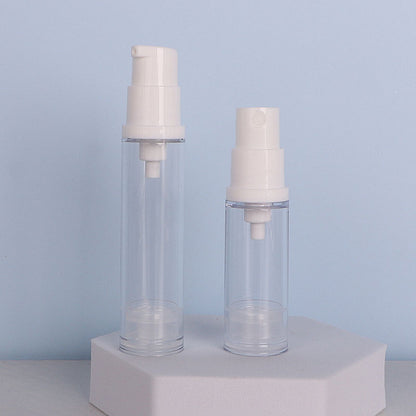 Clear Airless Bottle with 5ml & 10ml & 15ml Capacity for Cosmetics - Lotion and Spray Pump Design Ideal for Samples