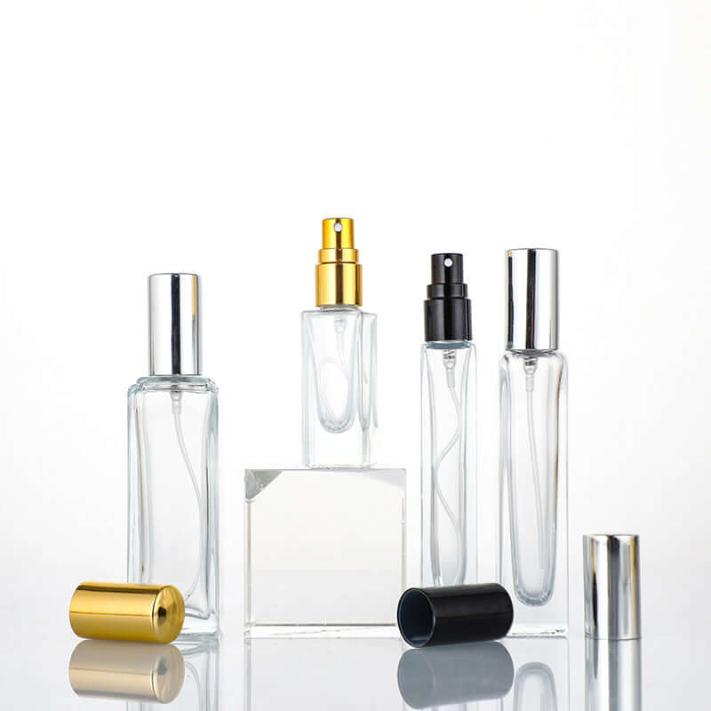 Square Glass Perfume Spray Bottle