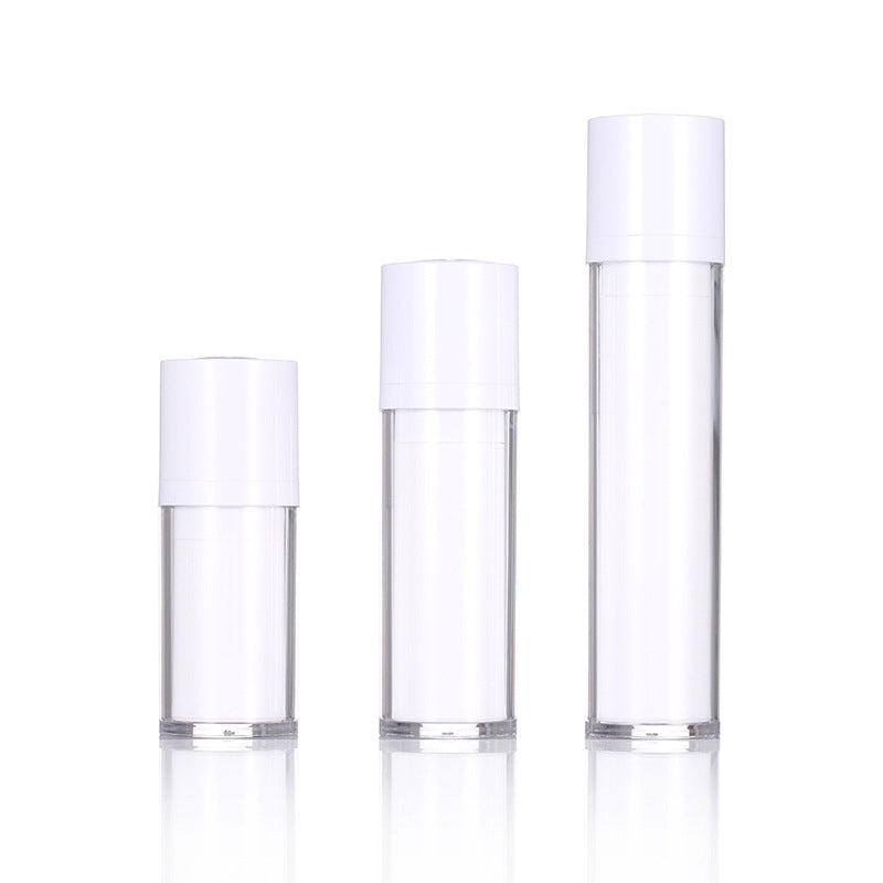 White Airless Pump Bottles Empty- Frosted 15ml 30ml 50ml for Skin Care