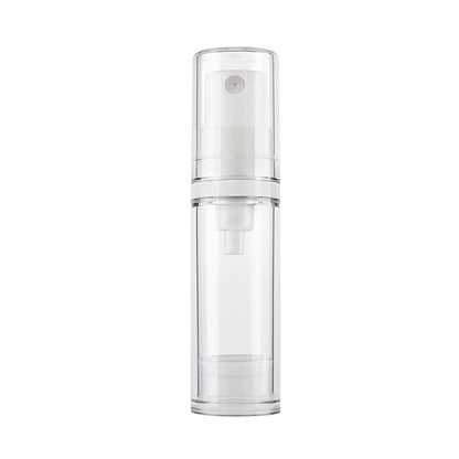 Clear Airless Bottle with 5ml & 10ml & 15ml Capacity for Cosmetics - Lotion and Spray Pump Design Ideal for Samples