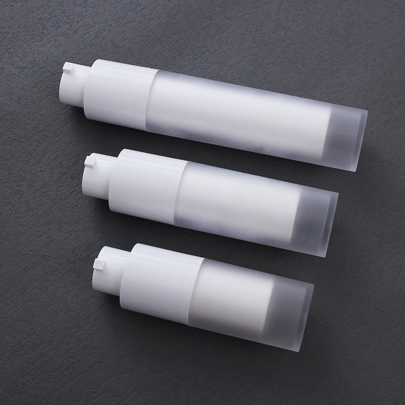 White Airless Pump Bottles Empty- Frosted 15ml 30ml 50ml for Skin Care