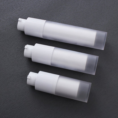 White Airless Pump Bottles Empty- Frosted 15ml 30ml 50ml for Skin Care