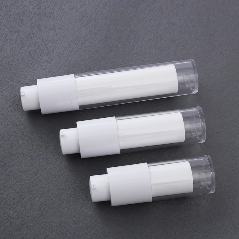 White Airless Pump Bottles Empty- Frosted 15ml 30ml 50ml for Skin Care