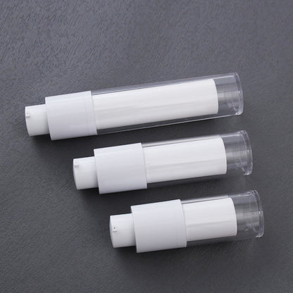 White Airless Pump Bottles Empty- Frosted 15ml 30ml 50ml for Skin Care