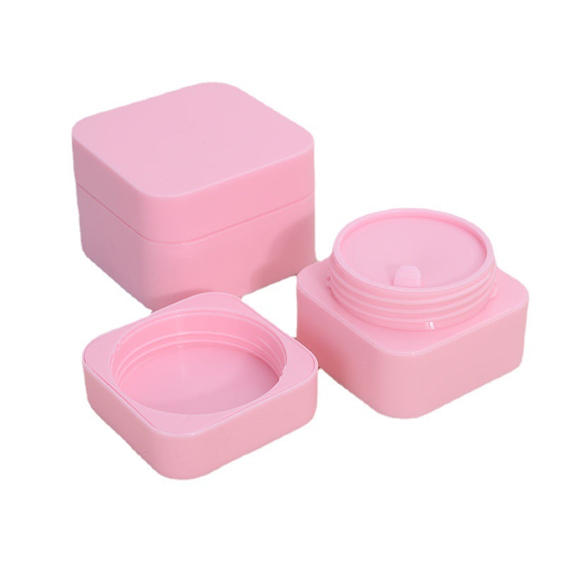 Square Plastic Empty Cosmetic Jars - Various Sizes (5g/10g/20g/30g) for Cream & Skin Care Samples