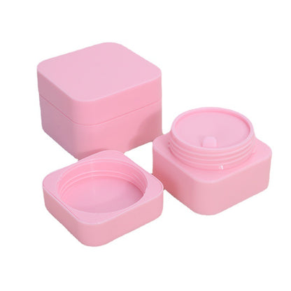 Square Plastic Empty Cosmetic Jars - Various Sizes (5g/10g/20g/30g) for Cream & Skin Care Samples