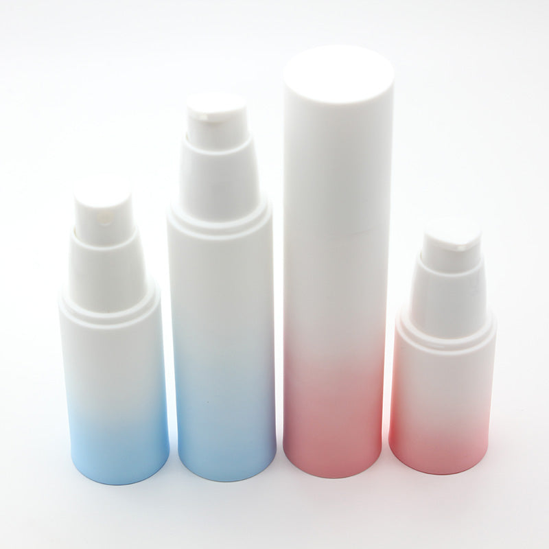 15ml 30ml 50ml Gradient Airless Bottle with Lotion Cream Pump or Spray Dispenser For Cosmetics