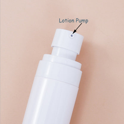 60ml 100ml White Hand Sanitizer Spray Bottle Cosmetic Travel Refillable Skincare Plastic Lotion Bottles with Pump
