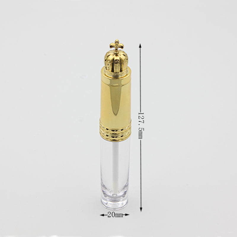 8ml DIY Empty Lips Gloss Bottle Containers Make Up Tool Cosmetic Gold Crown Plastic LipGloss Tubes