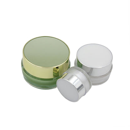 Shiny Acrylic Plastic Cream Jar 5g 10g 15g 30g for Cosmetic Packaging Container Gold White