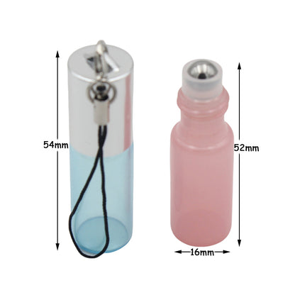 Mini 5ml Roll On Glass Bottles Pearl Color Fragrance Perfume Essential Oil Bottles With Stainless Steel Ball Roller