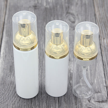 Plastic Soap Dispenser Bottle with Gold Pump Foam 30ml 50ml