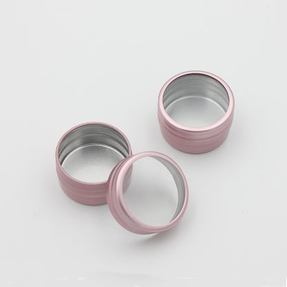 10g Empty Aluminium Cosmetic Tin Luxury Round Aluminum Jar Can Nail Decoration Crafts Pot Container