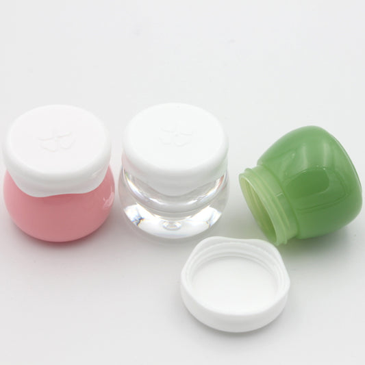 50PCS/Lot 10g Cosmetic Small Cream Jar Pink Green Plastic Containers for Cosmetics