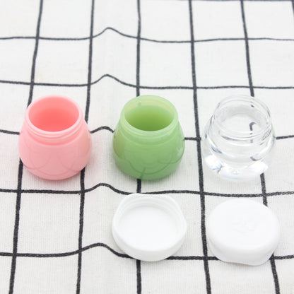 50PCS/Lot 10g Cosmetic Small Cream Jar Pink Green Plastic Containers for Cosmetics