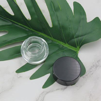 Clear Eye Cream Jar Bottle 3g 5g Empty Glass Lip Balm Container Cosmetic Sample Jars