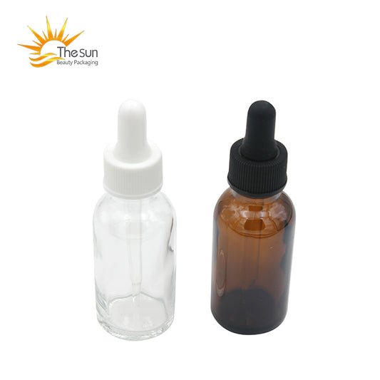 15ml 30ml Amber Glass Dropper Bottles Liquid Reagent Pipette Container Essential Oil bottle