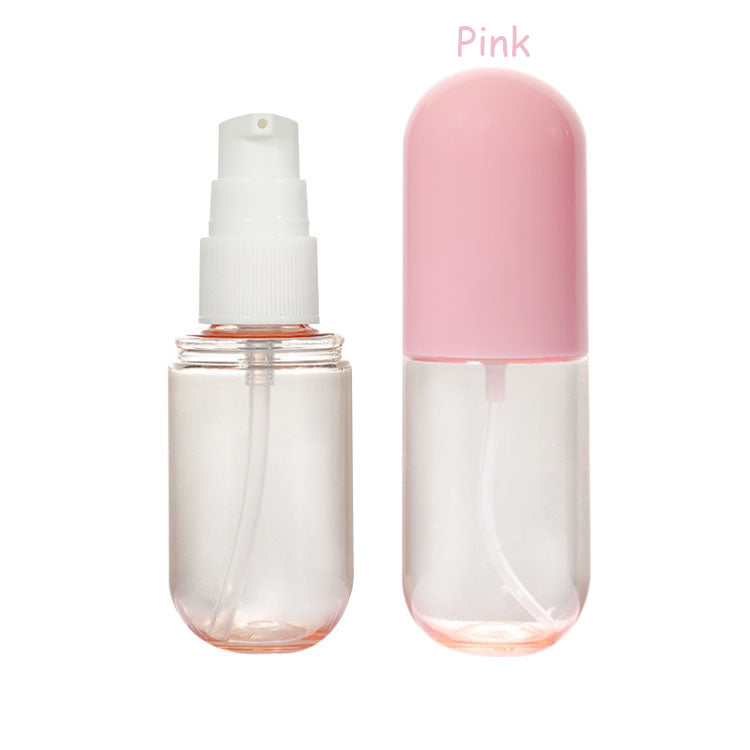 40ml 60ml Cosmetic Spray bottle Makeup Face Fine Atomizer Lotion Bottles Empty Cosmetics Refillable Plastic Capsule Shape