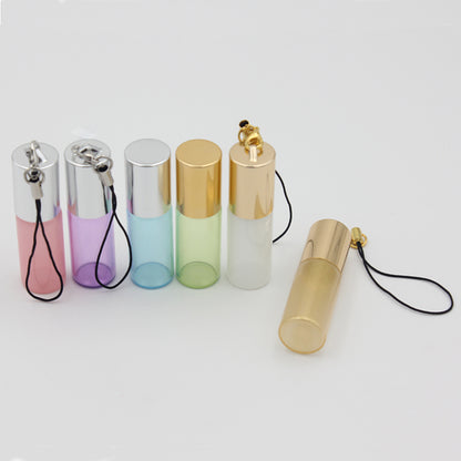 Mini 5ml Roll On Glass Bottles Pearl Color Fragrance Perfume Essential Oil Bottles With Stainless Steel Ball Roller