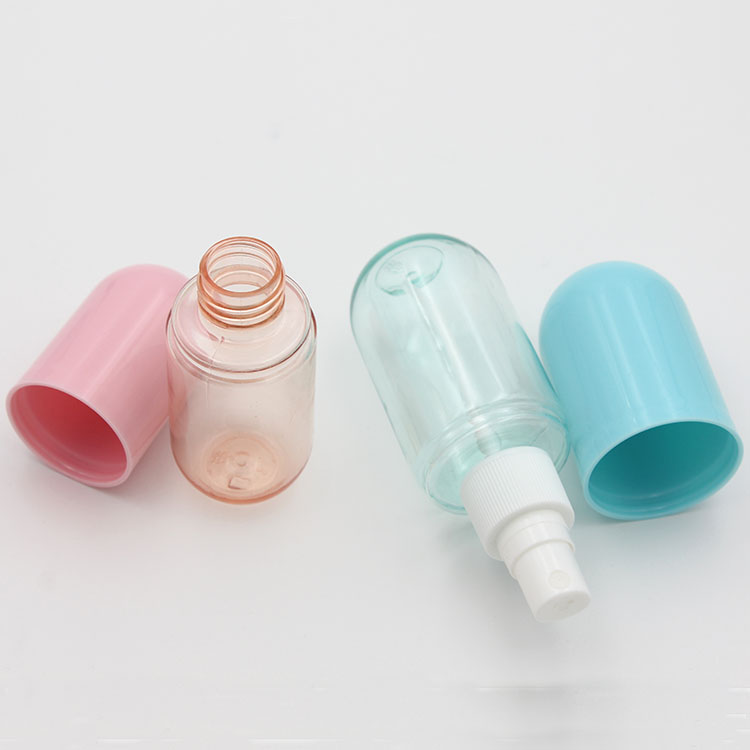 40ml 60ml Cosmetic Spray bottle Makeup Face Fine Atomizer Lotion Bottles Empty Cosmetics Refillable Plastic Capsule Shape