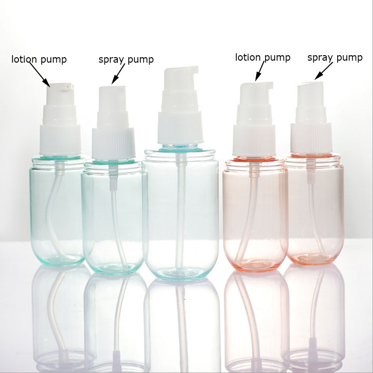 40ml 60ml Cosmetic Spray bottle Makeup Face Fine Atomizer Lotion Bottles Empty Cosmetics Refillable Plastic Capsule Shape