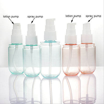 40ml 60ml Cosmetic Spray bottle Makeup Face Fine Atomizer Lotion Bottles Empty Cosmetics Refillable Plastic Capsule Shape