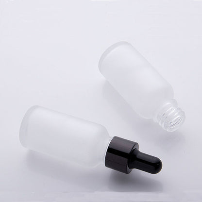 100PCS/Lot 15ml 20ml clear frost glass dropper bottle cosmetic for essential oil with gold silver black cap