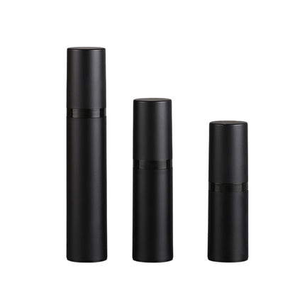 15ml 30ml 50ml Black Airless Bottle with Lotion Cream Pump or Dispenser For Cosmetics