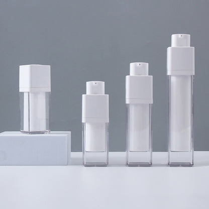 Airless cosmetic bottles in various sizes - 15ml, 30ml, 50ml - perfect for skincare.